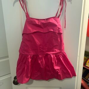 Pink Women's Ruffle Blouse